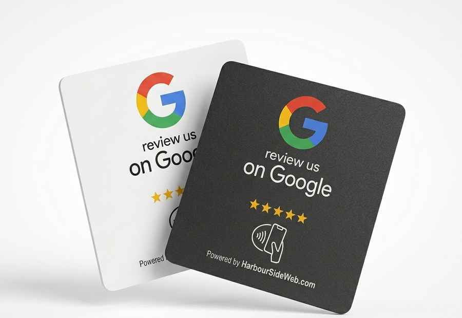 Google Review NFC Plaque Premium Acrylic - Black and White versions
